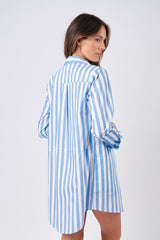 UNE PIECE-Beach Shirt Dress HAMPTONS STRIPE BLUE