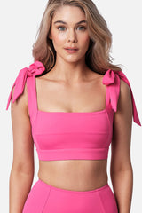 UNE PIECE-Classic Square Neck Bikini Bralette PINK