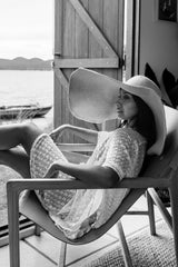 UNE PIECE-Scalloped Lace Kaftan WHITE