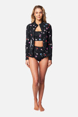 UNE PIECE-Original Sexie Rashie Top HAWTHORN BLACK