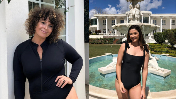 Little Black Swimsuit: Stacey and Heather