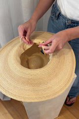 Madagascan Raffia Wide Brim Hat NATURAL