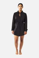 UNE PIECE-Beach Shirt Dress BLACK