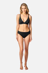 UNE PIECE-Classic Sassy Bikini Bottom BLACK