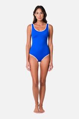 UNE PIECE-Classic Scoop Neck One Piece COBALT BLUE BINDING