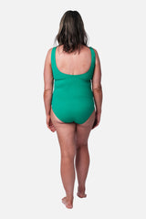 UNE PIECE-Classic Scoop Neck One Piece GREEN