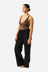 UNE PIECE-Linen Pants BLACK