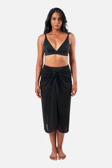 UNE PIECE-Midi Mesh Sarong BLACK