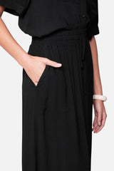 UNE PIECE-Midi Skirt BLACK