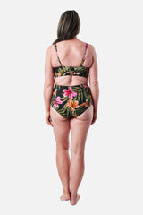 UNE PIECE-Never Say Never High-Waisted Bikini Bottom CRESCENT BLOOMS