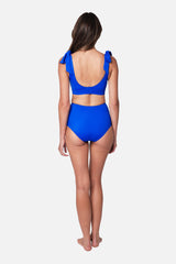 UNE PIECE-Never Say Never High-Waisted Bikini Bottom WATEGOS BLUE