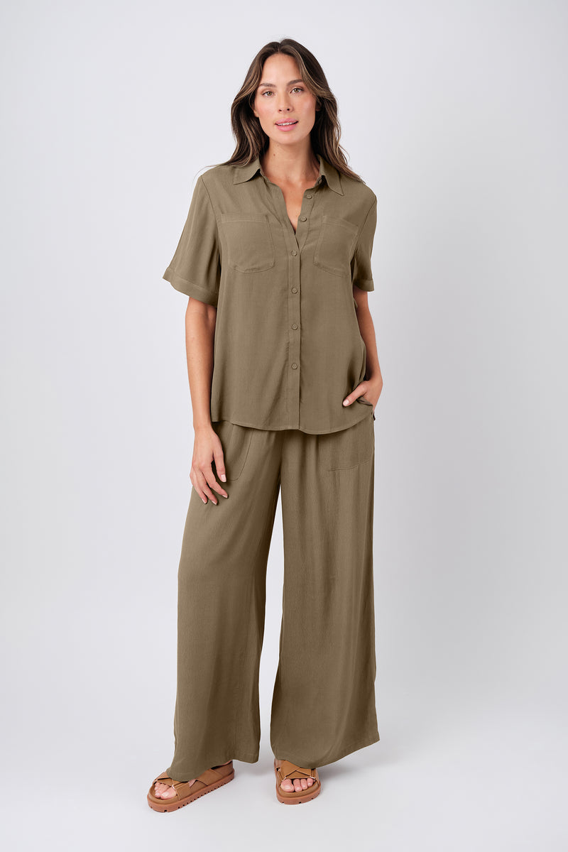 UNE PIECE-Palazzo Pants KHAKI