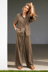 UNE PIECE-Palazzo Pants KHAKI