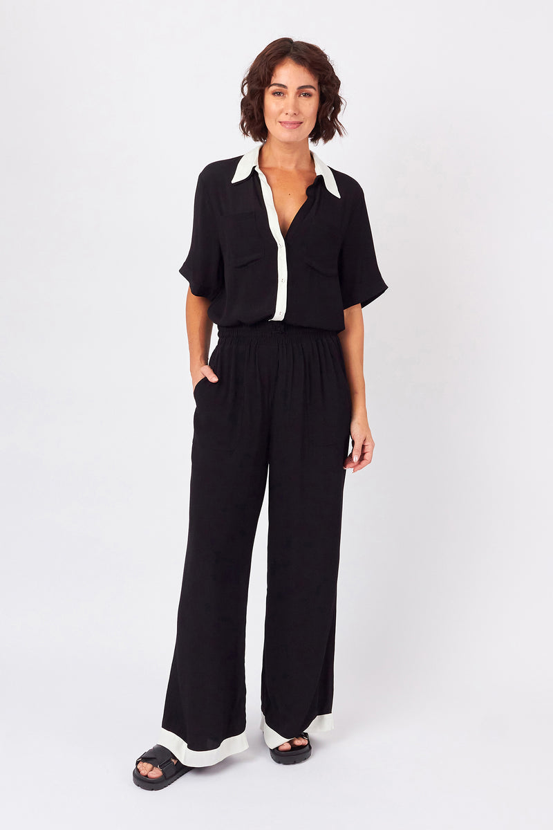 UNE PIECE-Palazzo Pants MONOCHROME