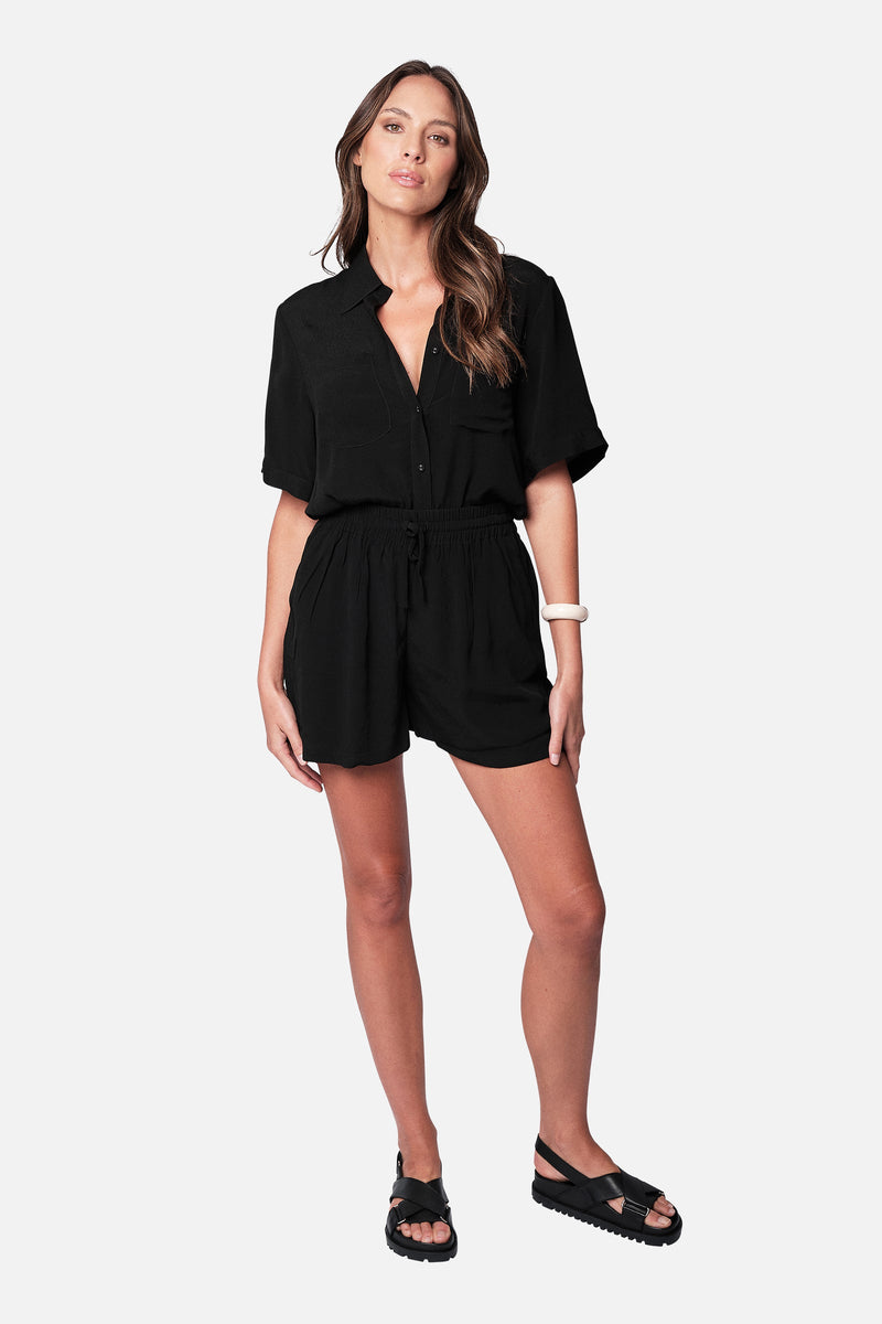 UNE PIECE-Palazzo Shorts BLACK