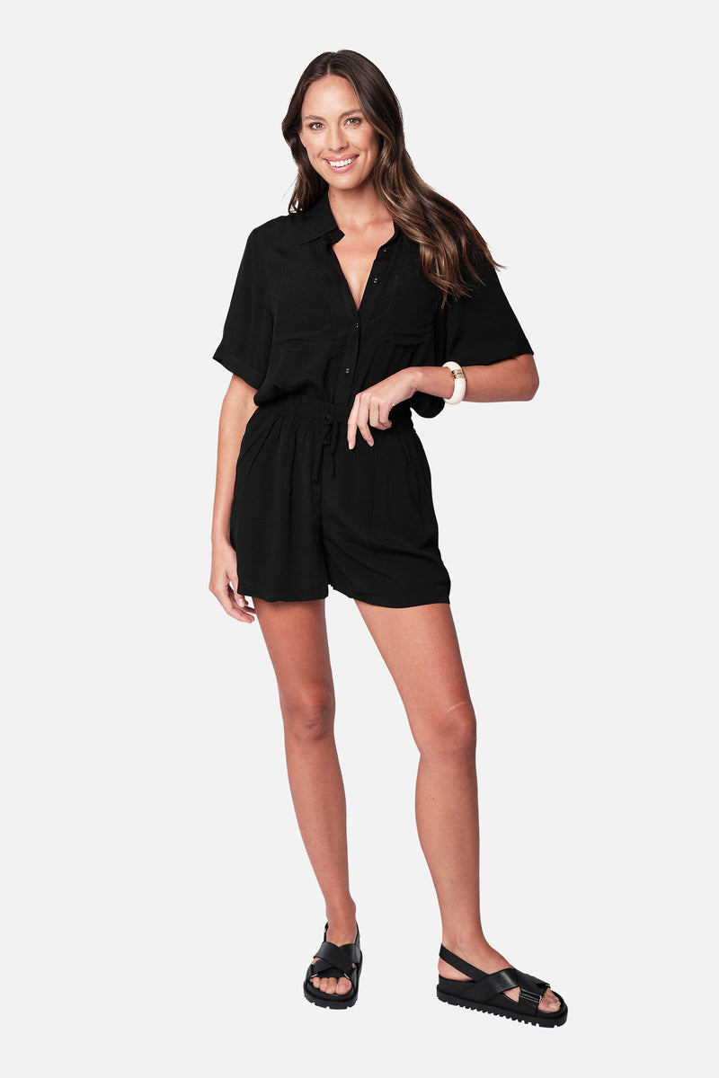 UNE PIECE-Palazzo Shorts BLACK