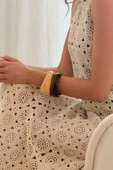 UNE PIECE-Resin Bangle CHOCOLATE