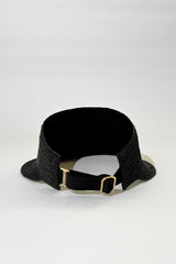 UNE PIECE US-Madagascan Raffia Visor BLACK