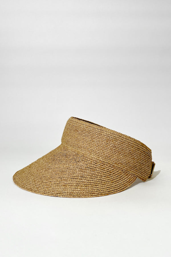 UNE PIECE US-Madagascan Raffia Visor NATURAL