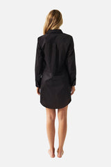 UNE PIECE-Beach Shirt Dress BLACK