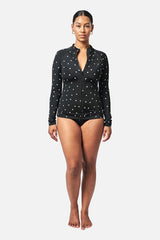 UNE PIECE-Original Sexie Rashie Top POLKA NOIR