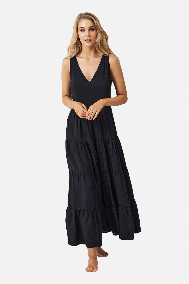 UNE PIECE-Swing Maxi Dress BLACK