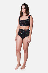 UNE PIECE-Classic Square Neck Bikini Bralette HAWTHORN BLACK