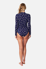 UNE PIECE-Original Sexie Rashie PAPER DAISY NAVY